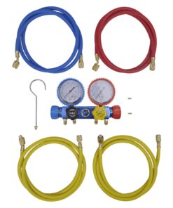 Manometer set voor airco met 4-richtingen