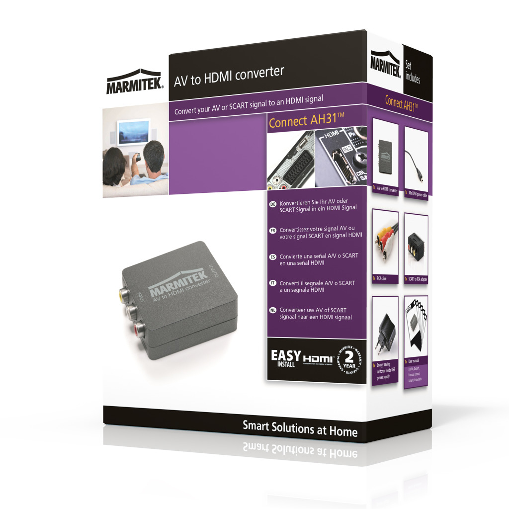 Marmitek Connect Ah31 RCA/Scart naar HDMI Converter - Image 2