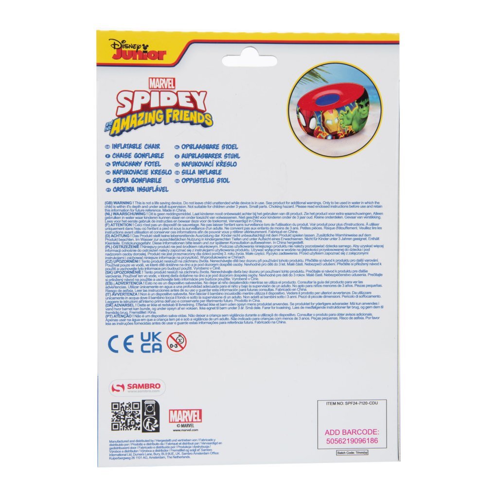 Marvel Spidey and Friends Opblaasbare Stoel - Image 5