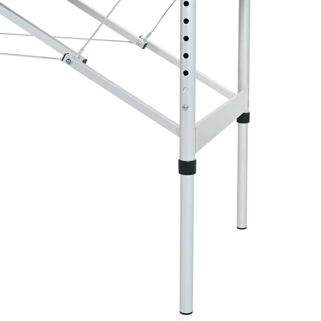Massagetafel inklapbaar met aluminium frame (vier delen / crèmewit) - Image 6