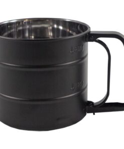 Meelzeef 10 cm Zwart/RVS