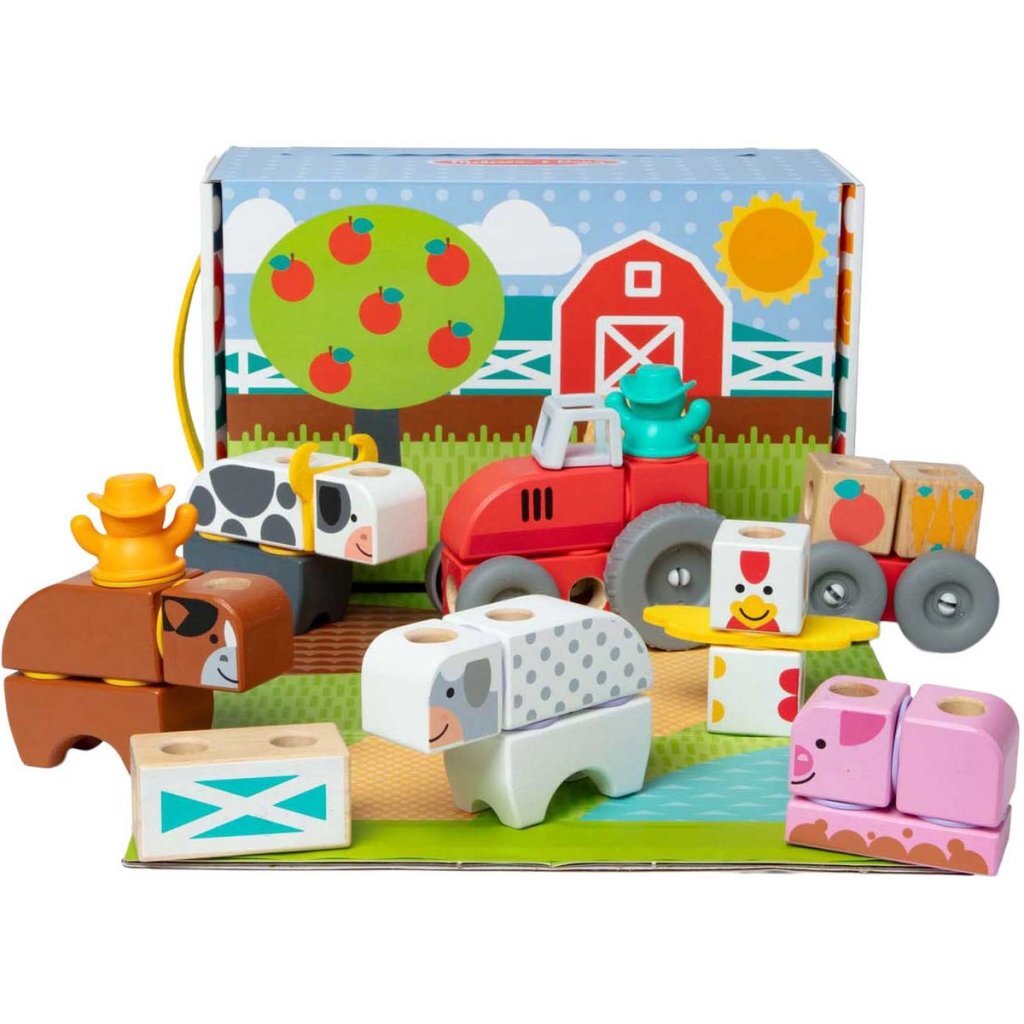 Melissa & Doug Blockables Boerderij Speelset 56-delig - Image 2