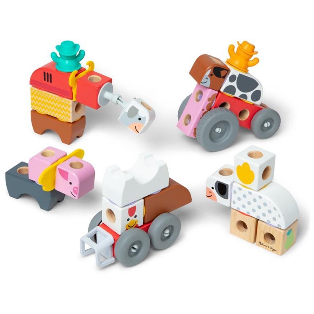Melissa & Doug Blockables Boerderij Speelset 56-delig - Image 3