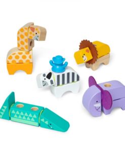 Alternative view of Melissa & Doug Blockables Safari Set 34-delig
