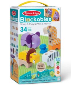 Melissa & Doug Blockables Safari Set 34-delig