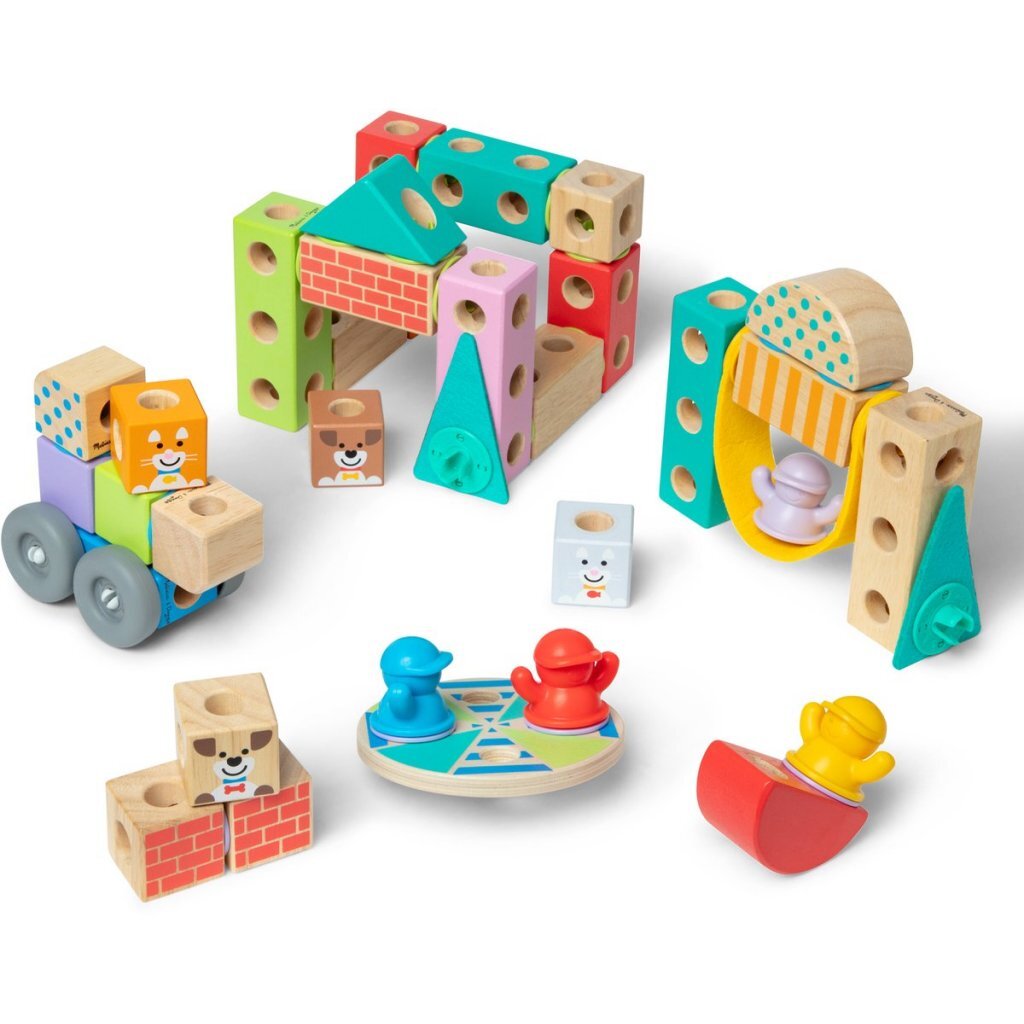 Melissa & Doug Blockables Stad Speelset 73-delig - Image 2