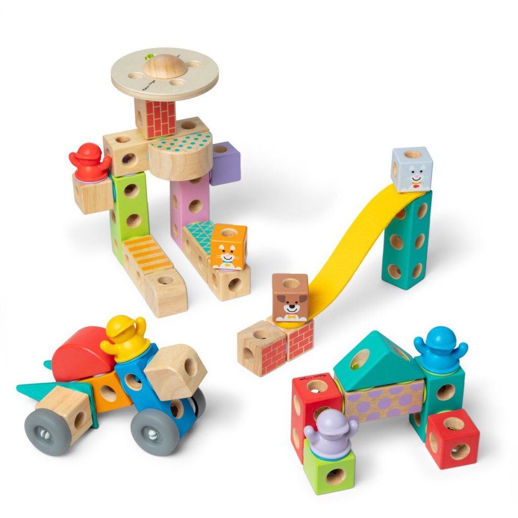 Melissa & Doug Blockables Stad Speelset 73-delig - Image 4