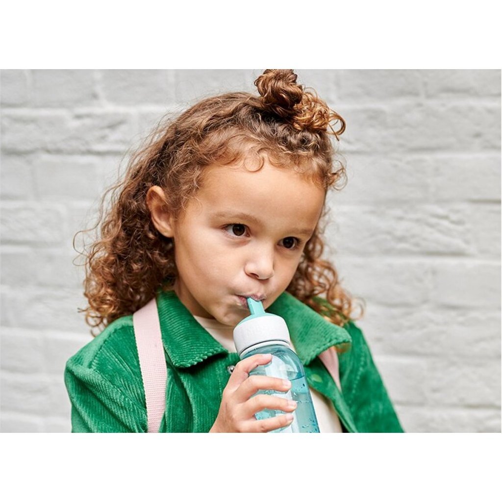 Mepal Campus Flip-Up Waterfles 500 ml Turquoise/Tranparant - Image 2