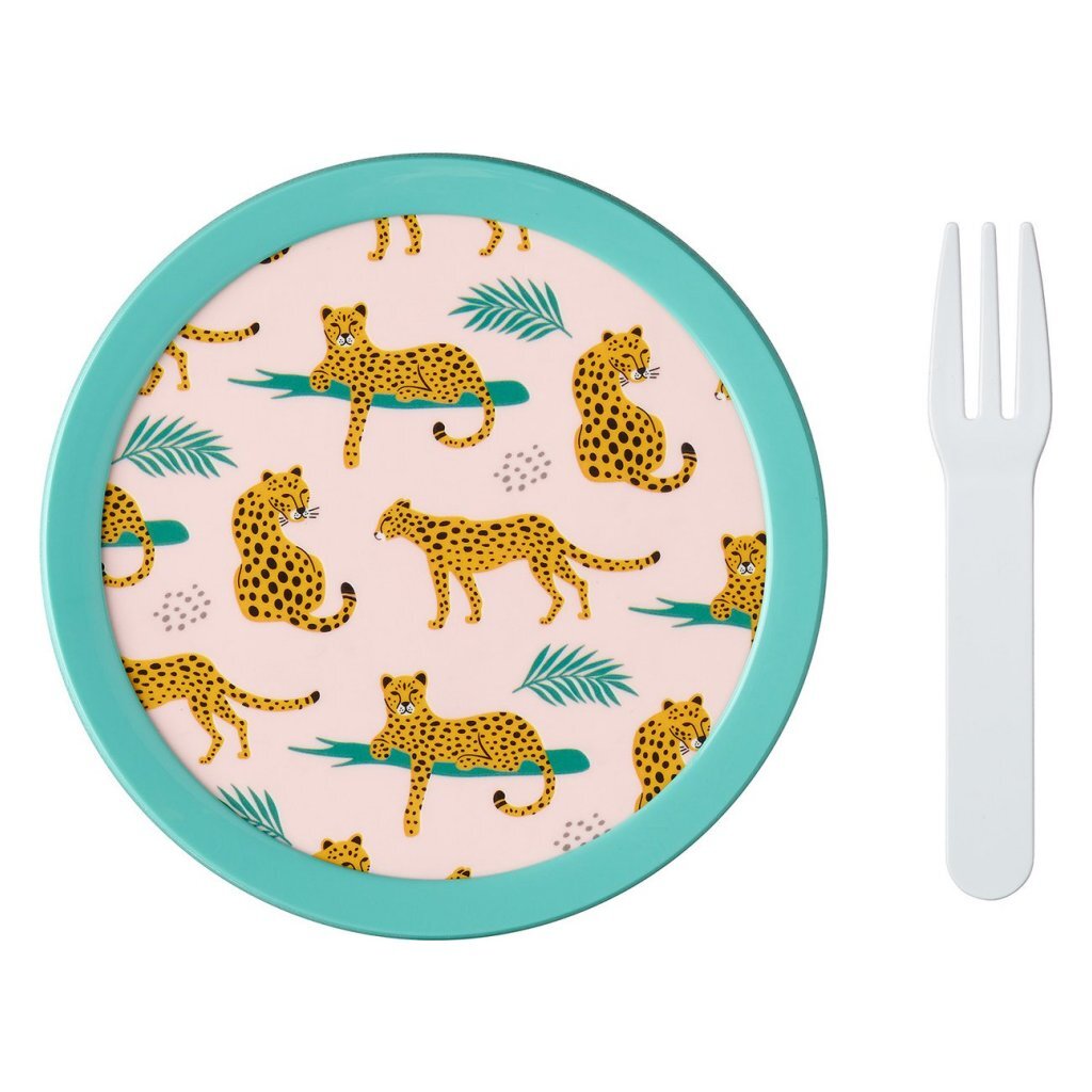 Mepal Campus Fruitbox Leopard 300 ml Groen/Roze - Image 2