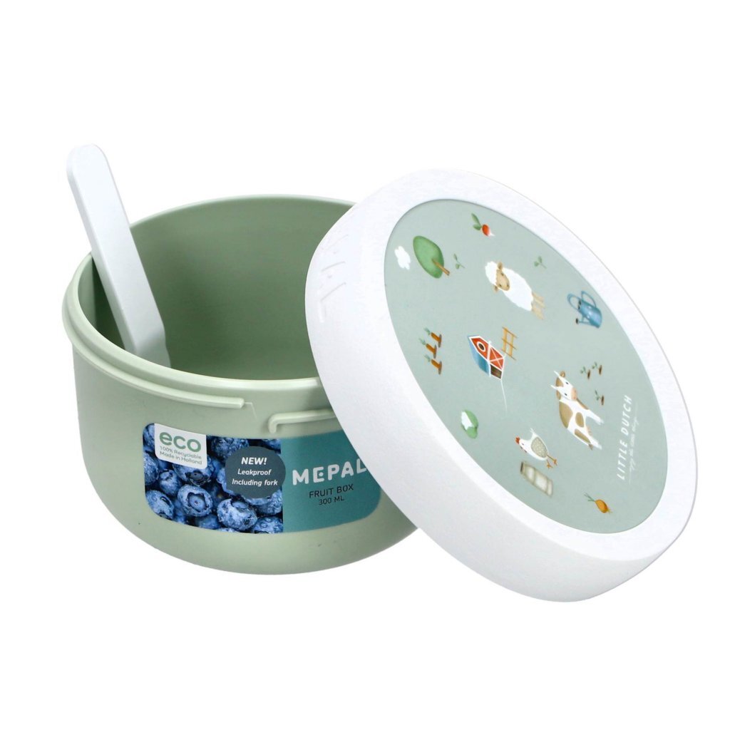 Mepal Campus Fruitbox Little Dutch Farm 300 ml Groen/Wit - Image 2