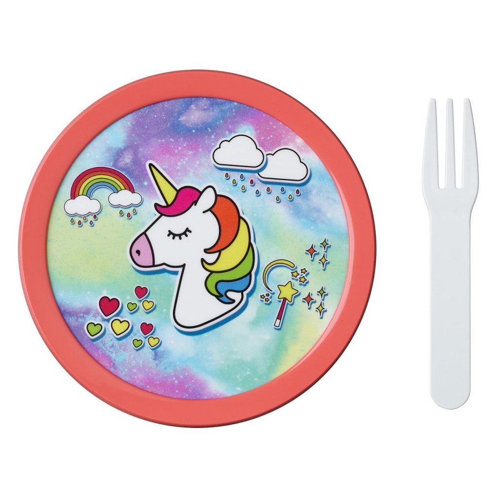 Mepal Campus Fruitbox Unicorn 300 ml Roze/Groen - Image 2
