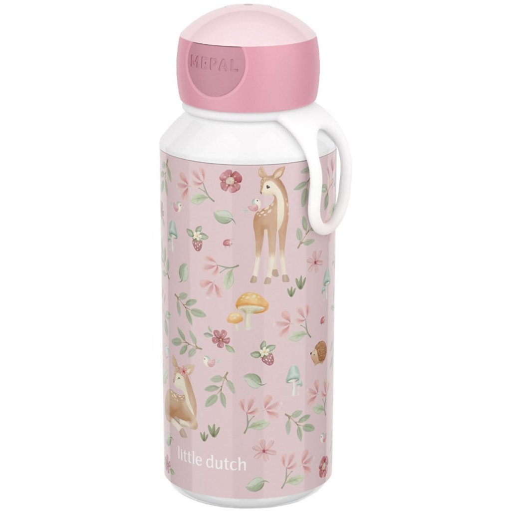 Mepal Pop-Up Drinkfles Little Dutch Fairy Garden 400 ml Roze - Image 3
