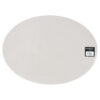 Mesapiu  Placemat Lederlook Light Grey Ovaal 45x33 Cm