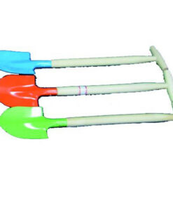 Metalen Schep met Houten Steel 67 cm Assorti