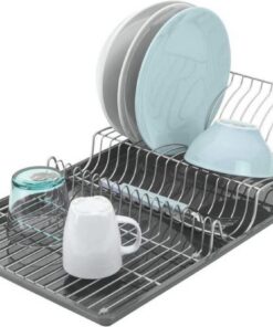 Alternative view of Metaltex Afdruiprek Wingtex 51x31 Cm Antraciet/zilver 2-delig