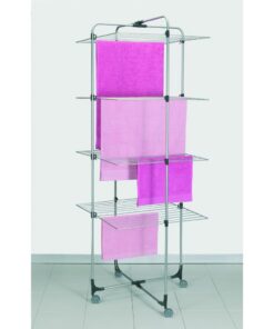 Alternative view of Metaltex Aliseo Droogtoren 40 m Drooglijn 4 Etages 76x68x189 cm Zilver/Zwart