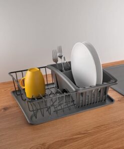 Alternative view of Metaltex Aquatex Plus Lava Touch Therm Afdruiprek Mat Zwart