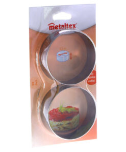 Metaltex Bakringen 8.5x3.2 cm 2 Stuks RVS