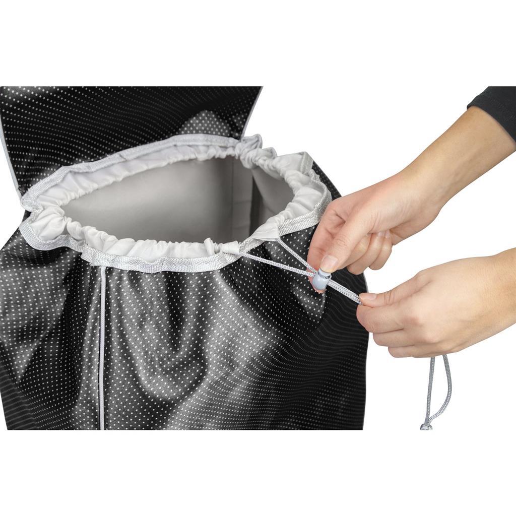 Metaltex Boodschappentrolley 57x34x21 cm 45L Zwart/Grijs - Image 2