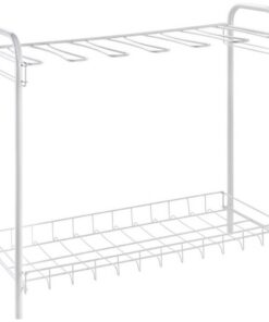 Metaltex Boots Schoenenrek 2 Verdiepingen 63x24x59 cm Wit