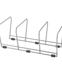 Metaltex Bordenhouder 3 Vakken 16x30x14 cm Zilver