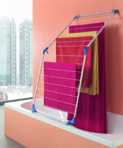 Alternative view of Metaltex Cervino Badkuipdroogrek 10 m Drooglengte Wit/Blauw