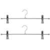 Metaltex Clip Line Kledinghanger 40 cm 2 Stuks Zilver