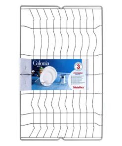 Metaltex Colonia Afdruiprek 48x30 cm Zilver