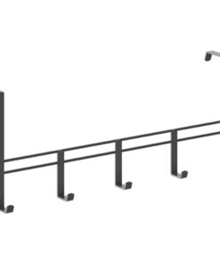 Metaltex Deurkapstok 38x15x4.5 cm Zwart