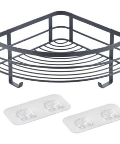 Metaltex Doucherek 21x21x13 cm Zwart/Metaal