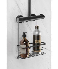 Alternative view of Metaltex Doucherek 28x14x38 cm Zwart/Metaal