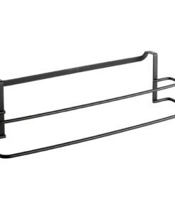 Metaltex Dubbele Handdoekhouder 38x10x9 cm Zwart