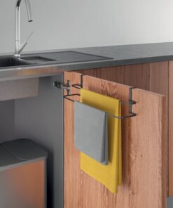 Alternative view of Metaltex Galileo Handdoekhouder 38x10x9 cm Zwart