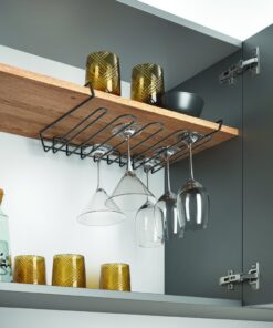 Alternative view of Metaltex Glazenrek 37x26x6 cm Zwart