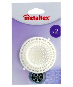Metaltex Gootsteenfilter 2 Stuks Wit/Kunststof