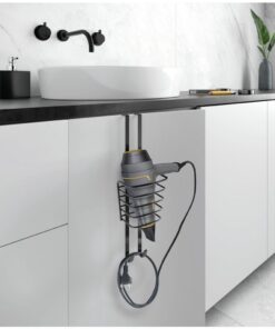 Alternative view of Metaltex Haardrogerhouder 11x12x37 cm Zwart