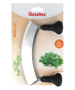 Alternative view of Metaltex Hakmes met Dubbele Messen RVS/Zwart