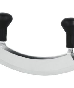 Metaltex Hakmes met Dubbele Messen RVS/Zwart