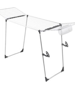 Metaltex Hurricane Droogrek 197x65x115 cm 24 m Drooglengte Zilver/Zwart