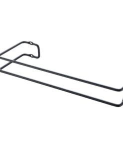 Metaltex Keukenrolhouder Hangend 30x3x10 cm Zwart
