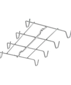 Metaltex Kopjesrek met 8 Haken 14x3x26 cm Zilver