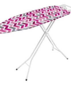 Metaltex Kuma Strijktafel Wit/Roze/Grijs