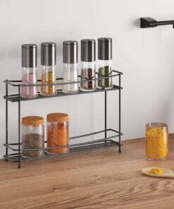 Alternative view of Metaltex Kumino Kruidenrek Mat Zwart/Metaal