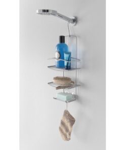 Alternative view of Metaltex Onda Doucherek 18x11x39/48 cm Zilver