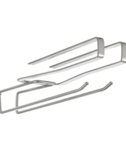 Metaltex Ophangbare Keukengereihouder 8x28x6 cm Zilver