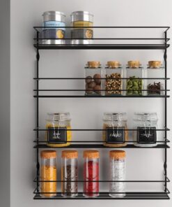 Alternative view of Metaltex Pepito 4 Wandkruidenrek 4 Etages 36x8x45 cm Zwart