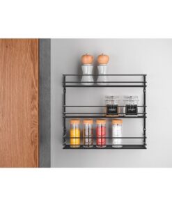 Alternative view of Metaltex Pepito Kruidenrek 3 Etages 36x32x8 cm Zwart