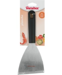 Metaltex Plancha Barbecue Spatel 23.8x10 cm Zwart/RVS