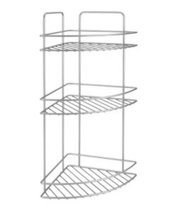Metaltex Reflex Badkamerrek 3 Etages 23x23x53 cm Zilver