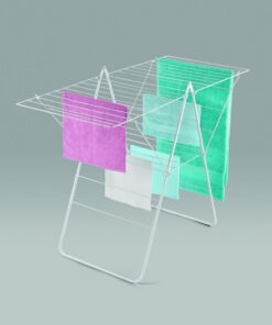 Alternative view of Metaltex Rotterdam Droogrek 25 m Drooglijn 134x58x98 cm Wit